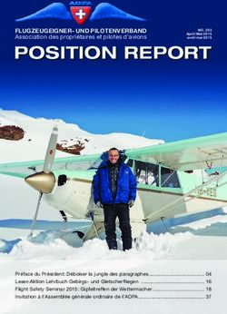 POSITION REPORT - AOPA Switzerland