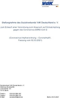 STELLUNGNAHME DES SOZIALVERBANDS VDK DEUTSCHLAND E. V.