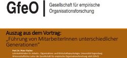 AUSZUG AUS DEM VORTRAG: "F&Uuml;HRUNG VON MITARBEITERINNEN UNTERSCHIEDLICHER GENERATIONEN" - GFEO