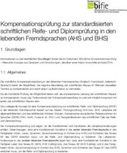 Kompensationsprüfung zur standardisierten schriftlichen Reife- und Diplomprüfung in den lebenden Fremdsprachen (AHS und BHS)