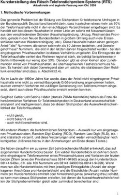 Kurzdarstellung des Rösch-Telefonstichproben-Systems (RTS)