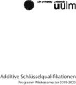 Additive Schl&uuml;sselqualifi kationen - Programm Wintersemester 2019-2020 - Universit&auml;t Ulm