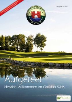 Aufgeteet Herzlich Willkommen im Golfclub Wels - Ausgabe 2013-02