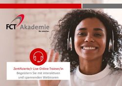 Zertifizierte/r Live Online Trainer/in Begeistern Sie mit interaktiven und spannenden Webinaren - FCT Akademie