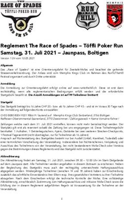 Reglement The Race of Spades - Töffli Poker Run Samstag, 31. Juli 2021 - Jaunpass, Boltigen