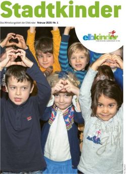 Stadtkinder Das Mitteilungsblatt der Elbkinder Februar 2020 / Nr.