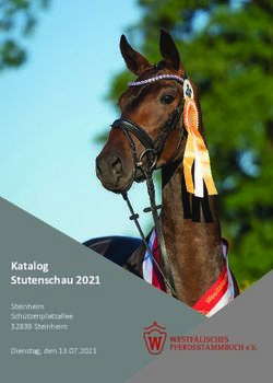 Katalog Stutenschau 2021 - Steinheim Sch&uuml;tzenplatzallee 32839 Steinheim Dienstag, den 13.07.2021