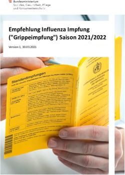 Empfehlung Influenza Impfung ("Grippeimpfung") Saison 2021/2022 - Version 1, 30.03.2021