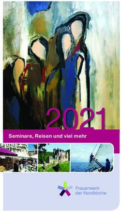 2021 Seminare, Reisen und viel mehr - Frauenwerk der Nordkirche