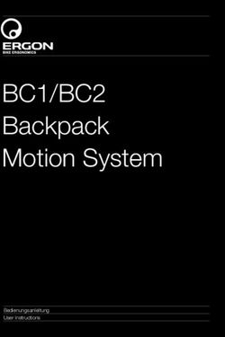 BC1/BC2 Backpack Motion System