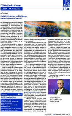 DVW-Nachrichten 2/2021 | 71. Jahrgang