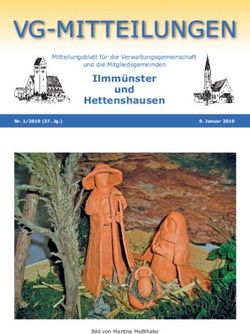 VG-MITTEILUNGEN Ilmmünster - und die Mitgliedsgemeinden - Gemeinde Ilmmünster