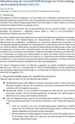 Aktualisierung der ControlCOVID-Strategie zur Vorbereitung auf den Herbst/Winter 2021/22 - RKI