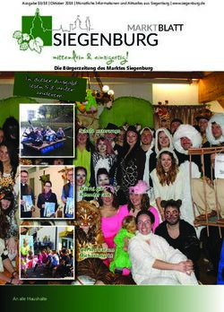 In dieser Ausgabe lesen Sie unter anderem: Schule unterwegs Pfarrei gibt Kalender raus Viel los war am Michaelimarkt - Markt Siegenburg