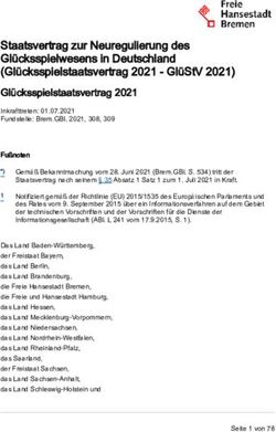 STAATSVERTRAG ZUR NEUREGULIERUNG DES GL&Uuml;CKSSPIELWESENS IN DEUTSCHLAND (GL&Uuml;CKSSPIELSTAATSVERTRAG 2021 - GL&Uuml;STV 2021)