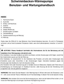 Schwimmbecken-W&auml;rmepumpe Benutzer- und Wartungshandbuch