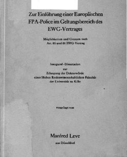 Zur Einführung einer Europäischen FPA-Police im Geltungsbereich des EWG-Vertrages