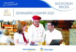 SEMINARPROGRAMM 2021 3 Jahre - Weiterbildung - Ulmer Spatz