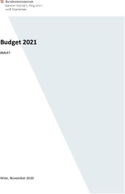 Budget 2021 BMLRT - Wien, November 2020 - Bundesministerium f&uuml;r Landwirtschaft ...
