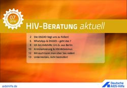 Die DSGVO liegt uns zu F&uuml;&szlig;en! 6 WhatsApp & DSGVO - geht das ? 8 Ich bin Aidshilfe: Urs G. aus Berlin 10 Kriminalisierung & ...