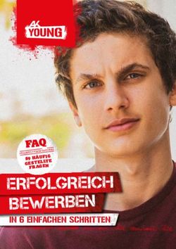 ERFOLGREICH BEWERBEN IN 6 EINFACHEN SCHRITTEN - FAQ - Arbeiterkammer Wien