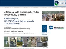 Anwendung des HELCOM/OSPAR-Hafenprotokolls - Ein Praxisbericht - BSH