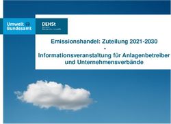 Emissionshandel: Zuteilung 2021-2030 Informationsveranstaltung für Anlagenbetreiber und Unternehmensverbände - DEHSt
