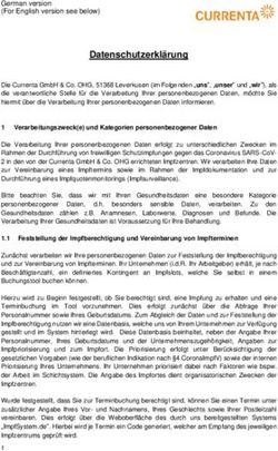 Datenschutzerklärung - Impfsystem.de