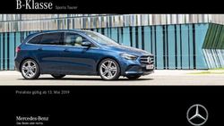 B-Klasse Sports Tourer - Preisliste g&uuml;ltig ab 13. Mai 2019 - Mercedes-Benz.at