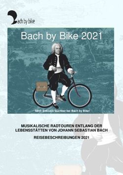 Bach by Bike 2021 - MUSIKALISCHE RADTOUREN ENTLANG DER LEBENSST&Auml;TTEN VON JOHANN SEBASTIAN BACH REISEBESCHREIBUNGEN 2021