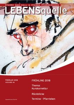 LEBENSquelle - FRÜHLING 2018 Thema: Kurskorrektur Rückblicke Termine - Pfarrleben - Pfarre Bad Hall