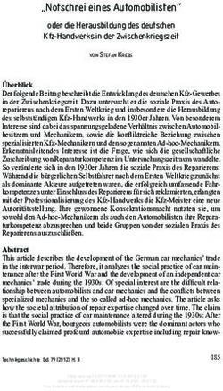 "Notschrei eines Automobilisten" - oder die Herausbildung des deutschen Kfz-Handwerks in der Zwischenkriegszeit - Nomos eLibrary