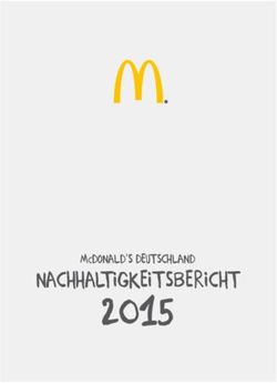 2015 NACHHALTIGKEITSBERICHT - MCDONALD S DEUTSCHLAND - MCDONALD'S