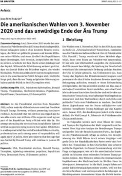 Die amerikanischen Wahlen vom 3. November 2020 und das unwürdige Ende der Ära Trump - De Gruyter
