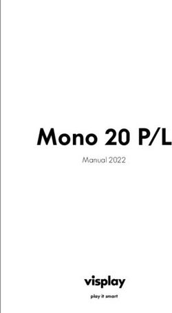 Mono 20 P/L Manual 2022 - play it smart - Visplay
