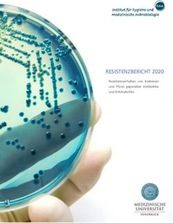 RESISTENZBERICHT 2020 - Resistenzverhalten von Bakterien und Pilzen gegen&uuml;ber Antibiotika und Antimykotika - Medizinische Universit&auml;t Innsbruck