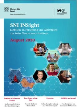 August 2020 - Dem Altern auf der - Swiss Nanoscience Institute