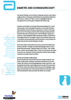 DIABETES UND SCHWANGERSCHAFT