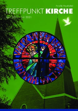 TREFFPUNKT KIRCHE April 2021 - Juli 2021 - An alle Haushalte! - Luth. Kirchengemeinde Osdorf