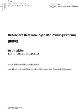 (BBPO) Besondere Bestimmungen der Pr&uuml;fungsordnung Architektur - Bachelor of Engineering (B. Eng.) - Hochschule Darmstadt