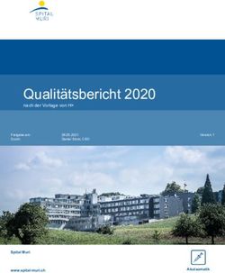 Qualit&auml;tsbericht 2020 - nach der Vorlage von H+ - Spital Muri