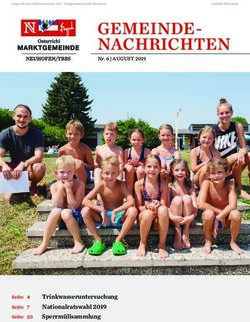 GEMEINDE-NACHRICHTEN - Trinkwasseruntersuchung Nationalratswahl 2019 - Gemeindeserver