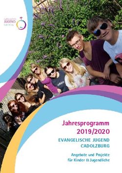 Jahresprogramm 2019/2020 - EVANGELISCHE JUGEND CADOLZBURG Angebote und Projekte für Kinder & Jugendliche