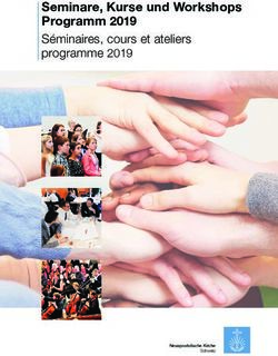 Seminare, Kurse und Workshops Programm 2019 Séminaires, cours et ateliers - programme 2019 - Neuapostolische ...