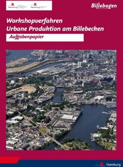 Workshopverfahren Urbane Produktion am Billebecken - Aufgabenpapier