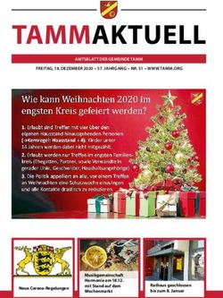 TAmmAKTueLL AMTSBLATT DER GEMEINDE TAMM FREITAG, 18. DEZEMBER 2020 57. JAHRGANG NR. 51 WWW.TAMM.ORG