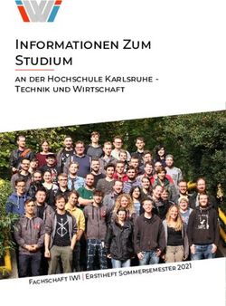 Informationen Zum Studium - an der Hochschule Karlsruhe - Technik und Wirtschaft - Fachschaf t IWI | Erstihef t Sommersemester 2021 - Fachschaft IWI