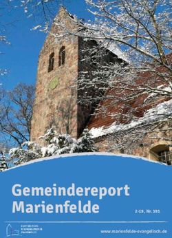 Gemeindereport Marienfelde - 2 19, Nr. 391 www.marienfelde-evangelisch.de