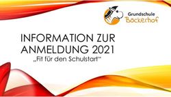 INFORMATION ZUR ANMELDUNG 2021 - "Fit f&uuml;r den Schulstart" - Grundschule B&ouml;ckerhof