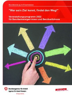 "Wer sein Ziel kennt, findet den Weg!" - Veranstaltungsprogramm 2022 für Berufseinsteiger/-innen und Berufserfahrene - Bundesagentur für Arbeit